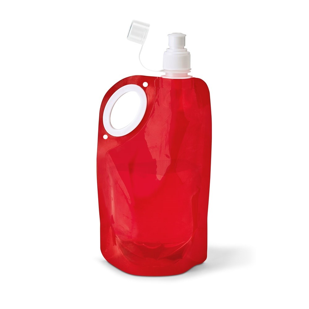 HIKE Faltbare Flasche aus PET, PA und PE 750 ml rot