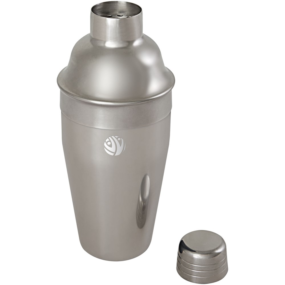 Gaudie Cocktailshaker aus recyceltem Edelstahl silber