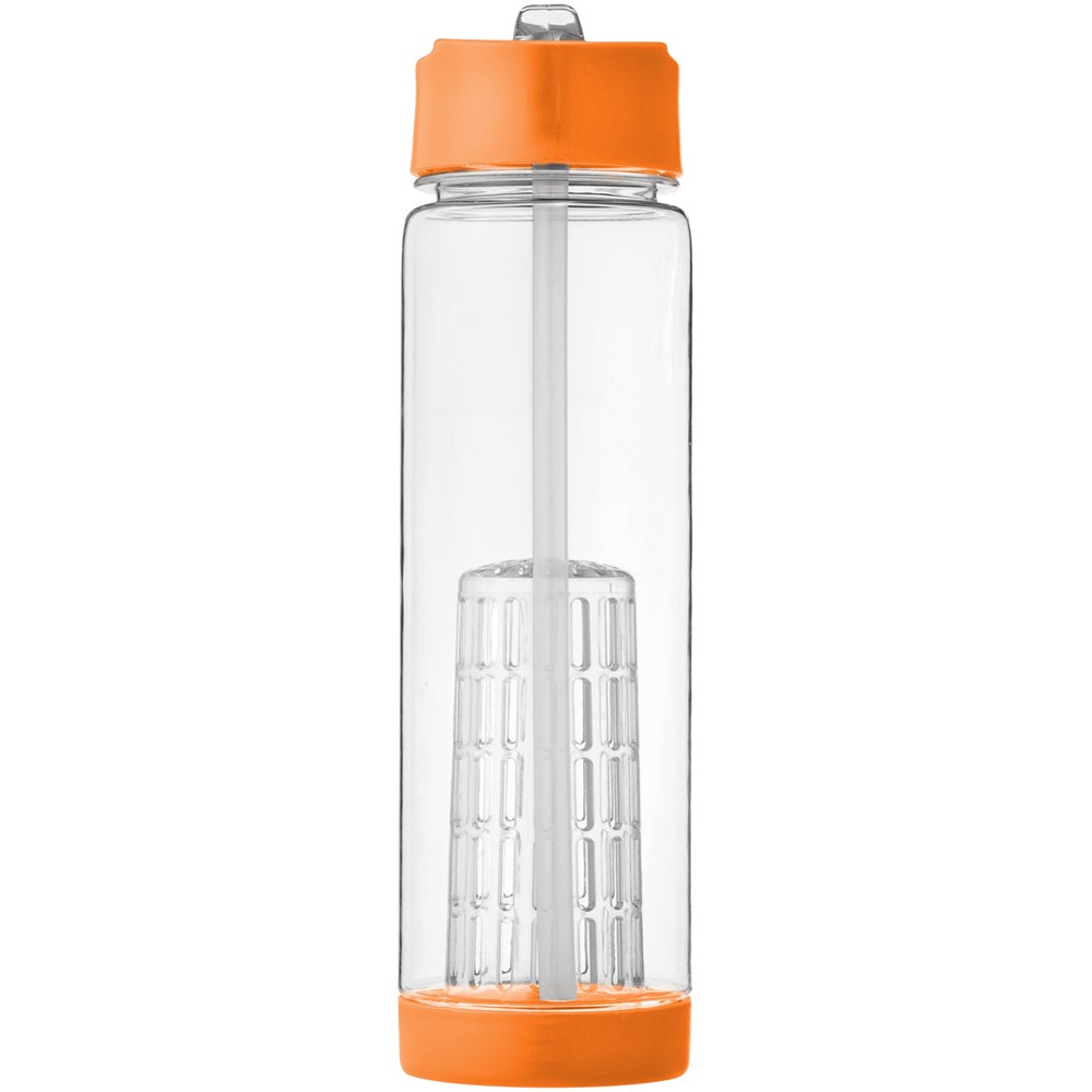 Tutti frutti 740 ml Tritan™ Sportflasche mit Infuser transparent, orange