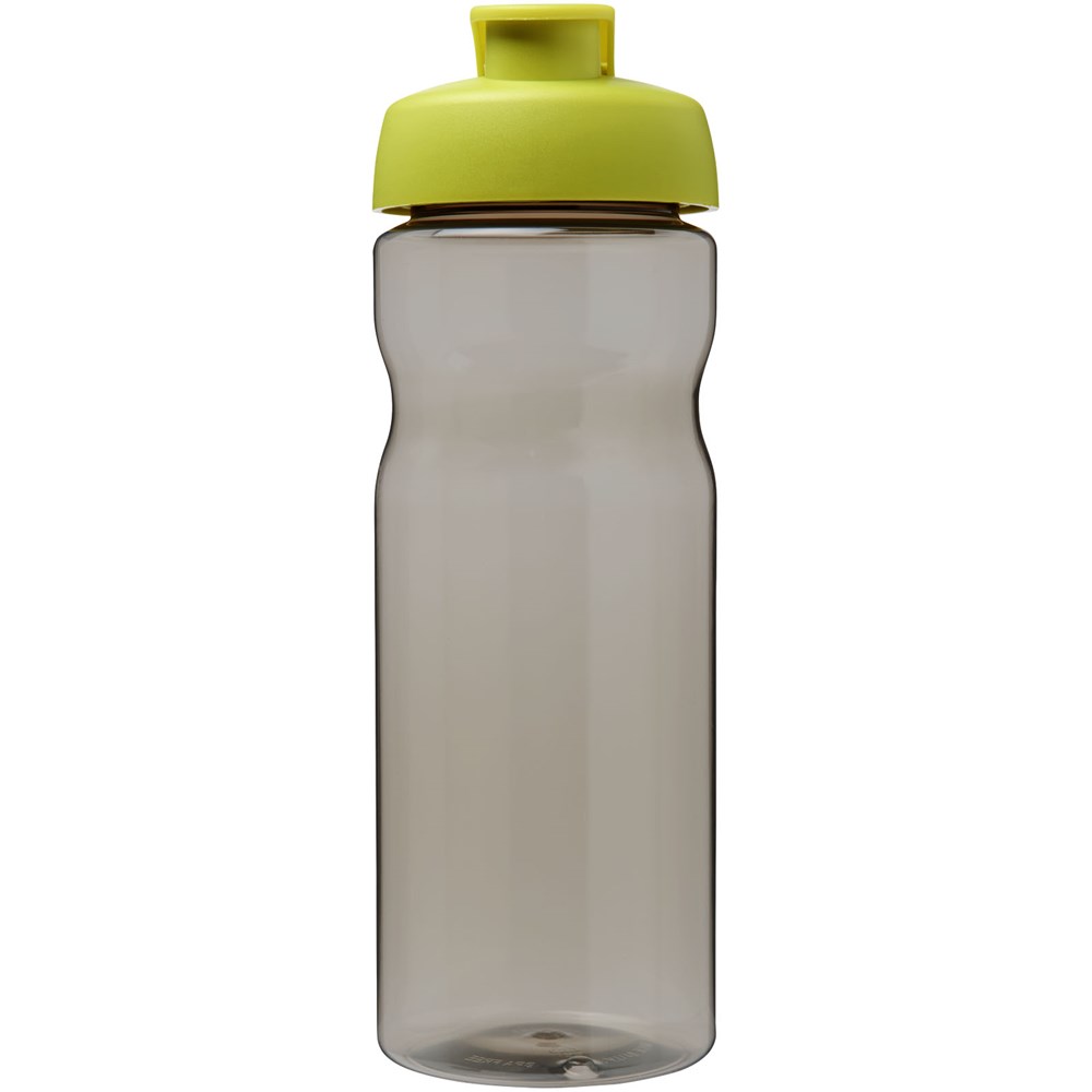 Bouteille de sport H2O Active® Eco Base de 650 ml avec couvercle à bec verseur Citron vert, Charbon