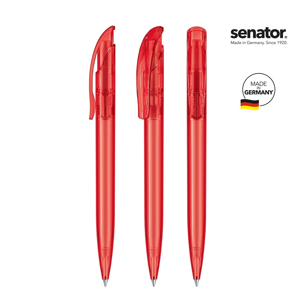 senator® Challenger Clear  Druckkugelschreiber rot 186