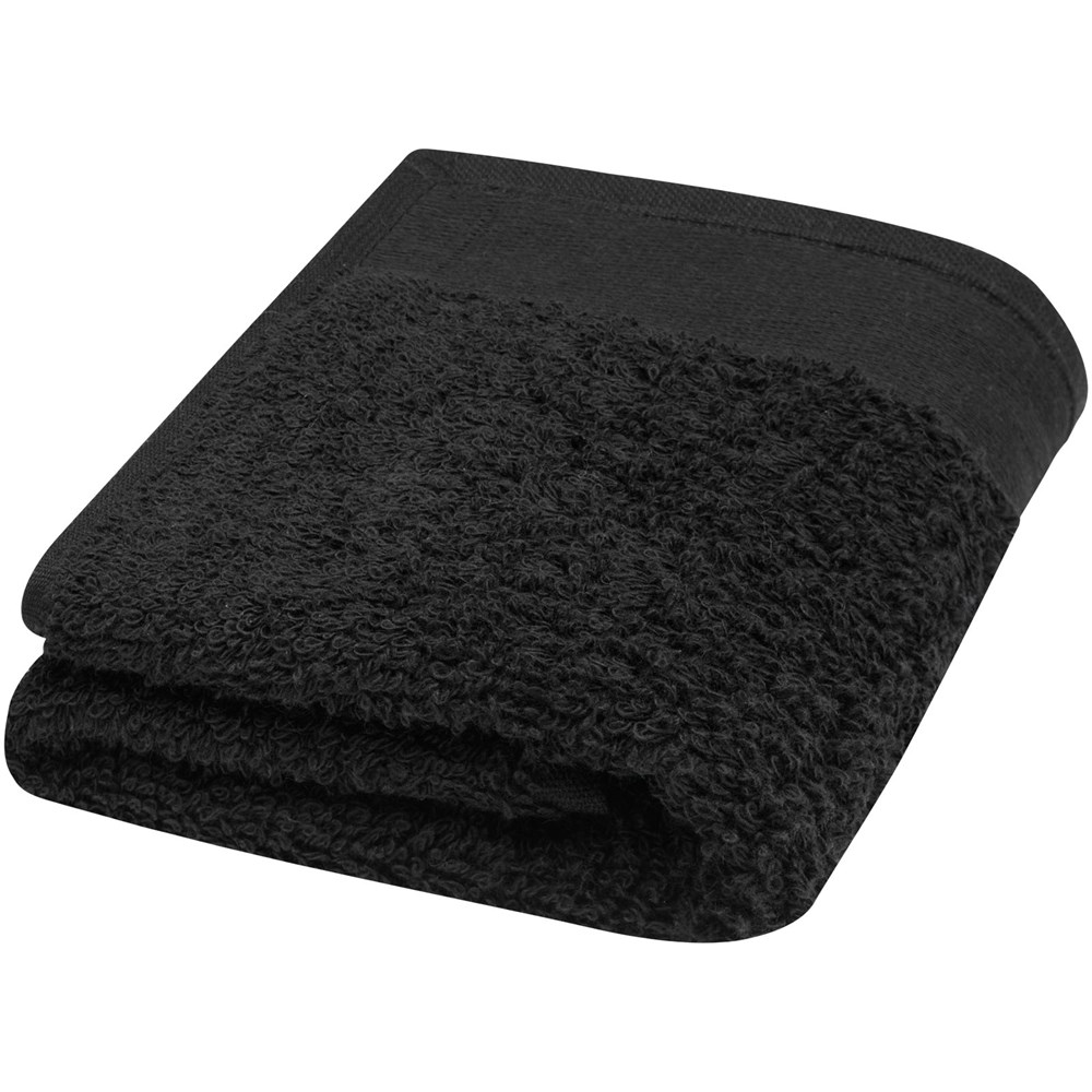 Serviette en coton 550 g/m² 30x50 cm Chloe Noir