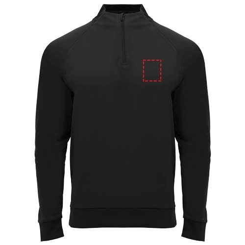 Epiro Half-Zip Sweatshirt für Kinder schwarz