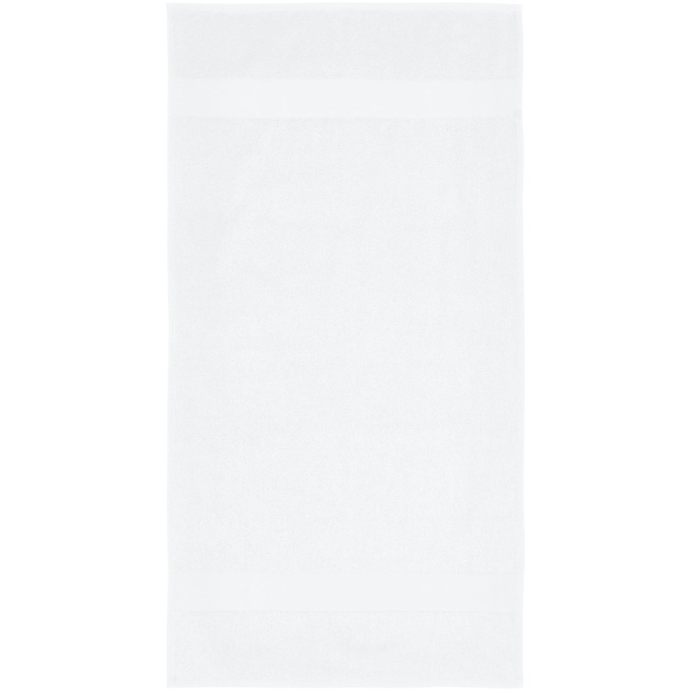 Serviette Charlotte de 50 x 100 cm en coton de 450 g/m² blanc