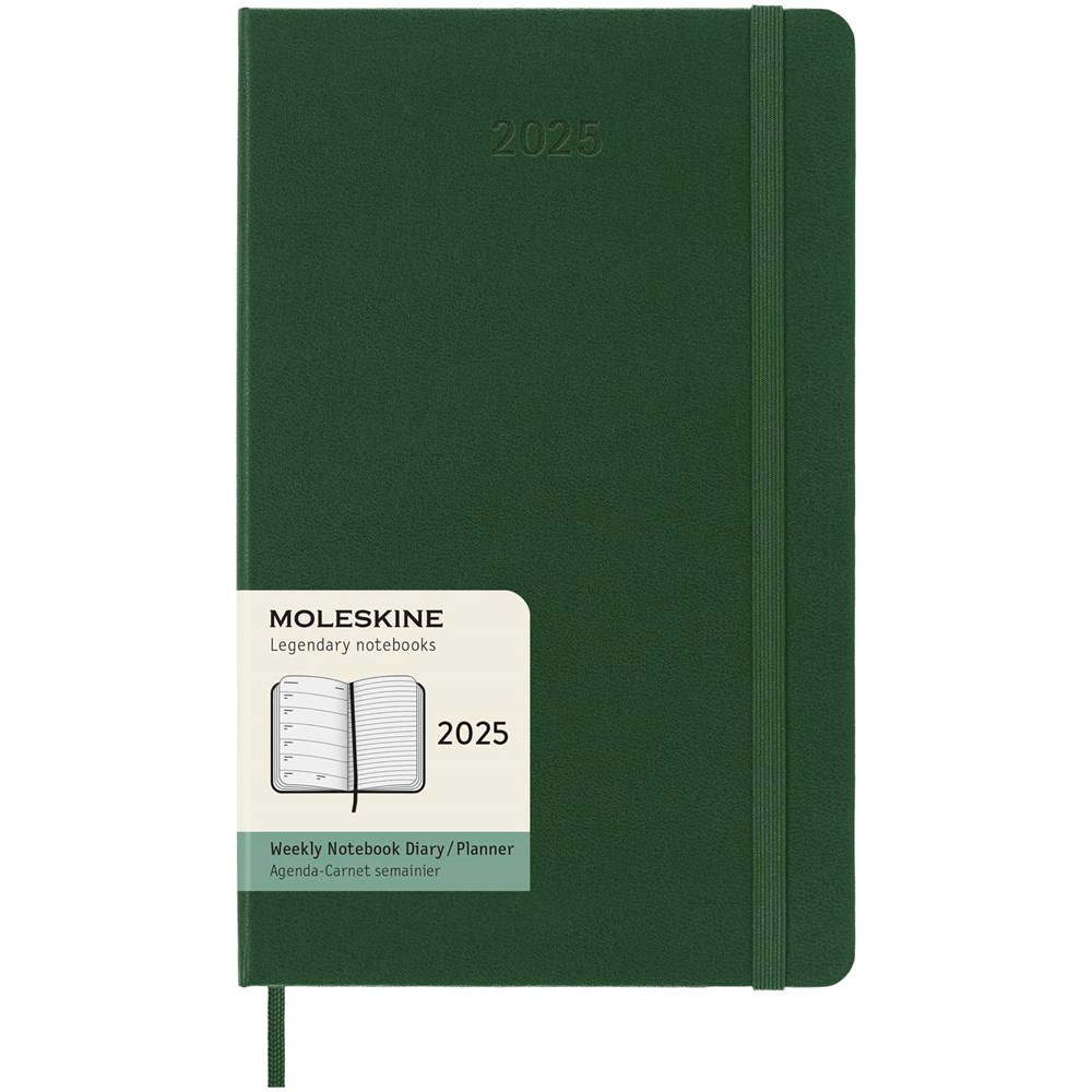 Moleskine Hardcover 12 Monate Wochenkalender L myrtengrün