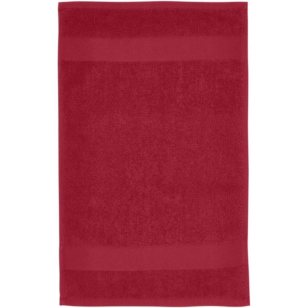 Serviette Sophia de 30 x 50 cm en coton de 450 g/m² rouge