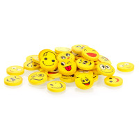 Set de gommes, set de 144 pièces Smiley