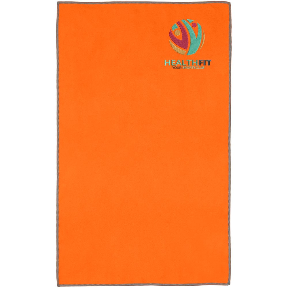 Serviette Pieter certifiée GRS ultra-légère et à séchage rapide 30 x 50 cm Orange