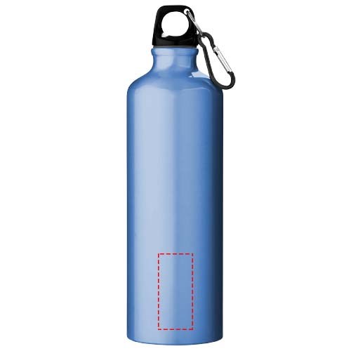 Oregon 770 ml Aluminium Trinkflasche mit Karabinerhaken hellblau