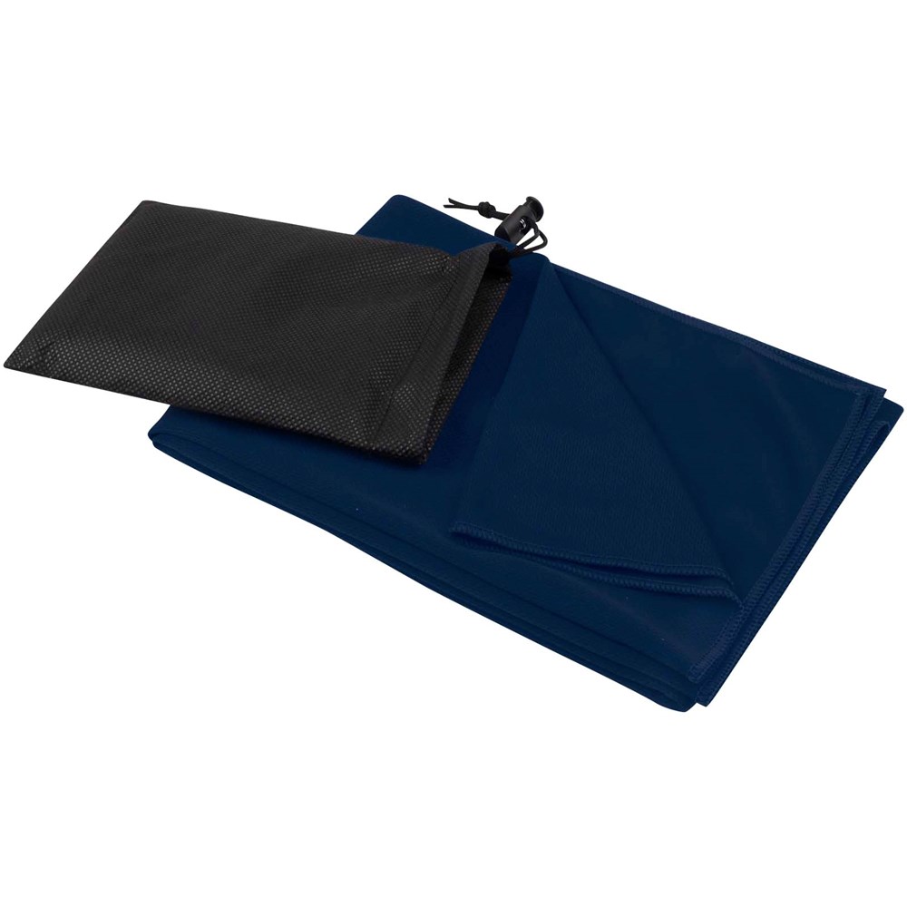 Lucas RPET Sporthandtuch 50 × 100 cm navy