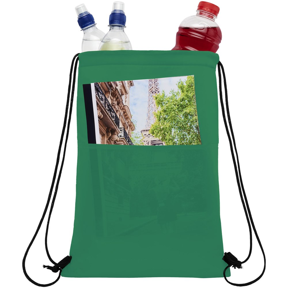 Sac isotherme Oriole avec cordon et capacité de 12 canettes 5L vert