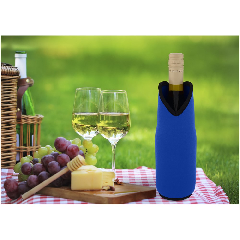 Nomen Weinmanschette aus recyceltem Neopren royalblau