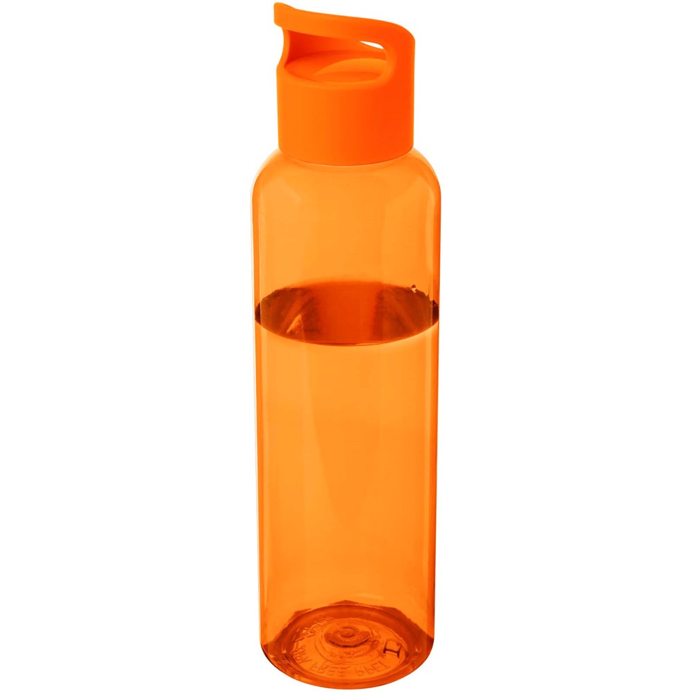 Bouteille d'eau Sky de 650 ml en plastique recyclé orange