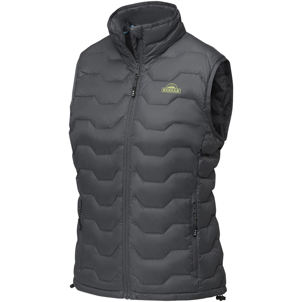 Bodywarmer duvet isotherme Epidote recyclé certifié GRS pour femme Gris storm