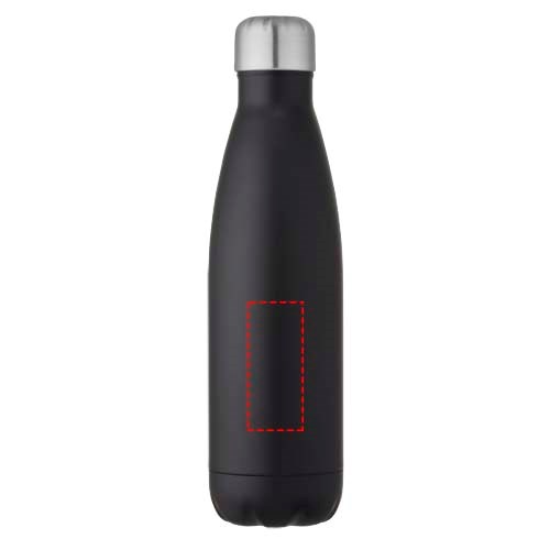 Bouteille isotherme sous vide Cove de 500 ml en cuivre et acier inoxydable recyclé certifié RCS  noir