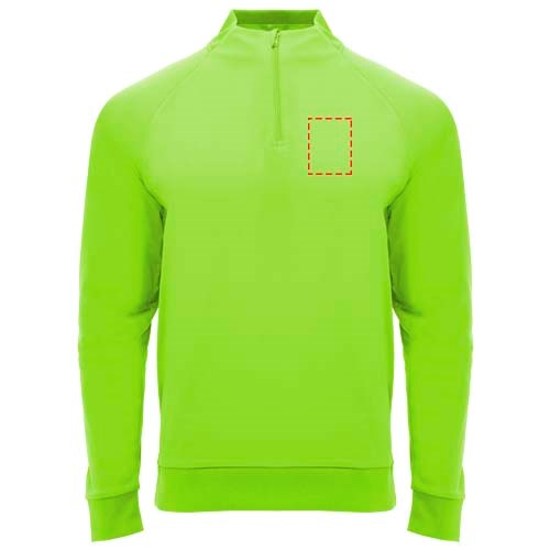 Epiro Half-Zip Sweatshirt Unisex Fluor Green