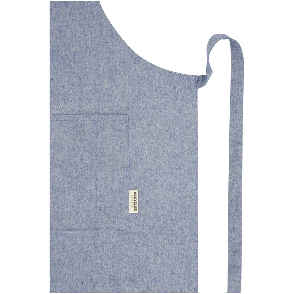 Tablier Pheebs en coton recyclé de 200 g/m² Bleu bruyère