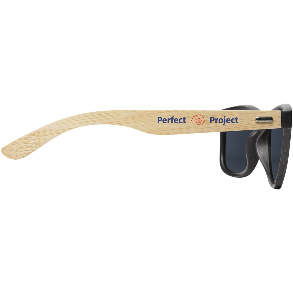 Lunettes de soleil Sun Ray en bambou noir