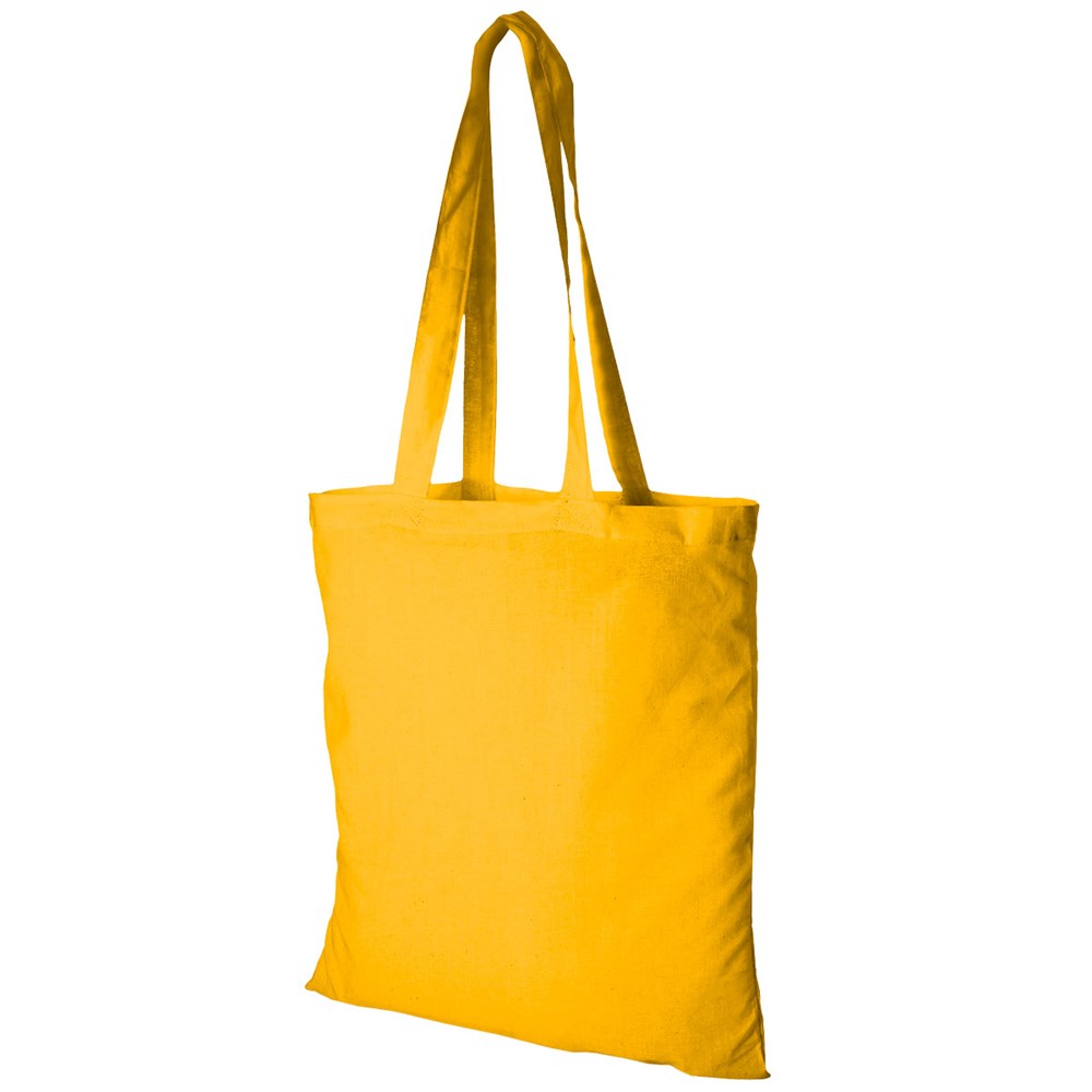 Sac à provisions en coton 140g/m² jaune