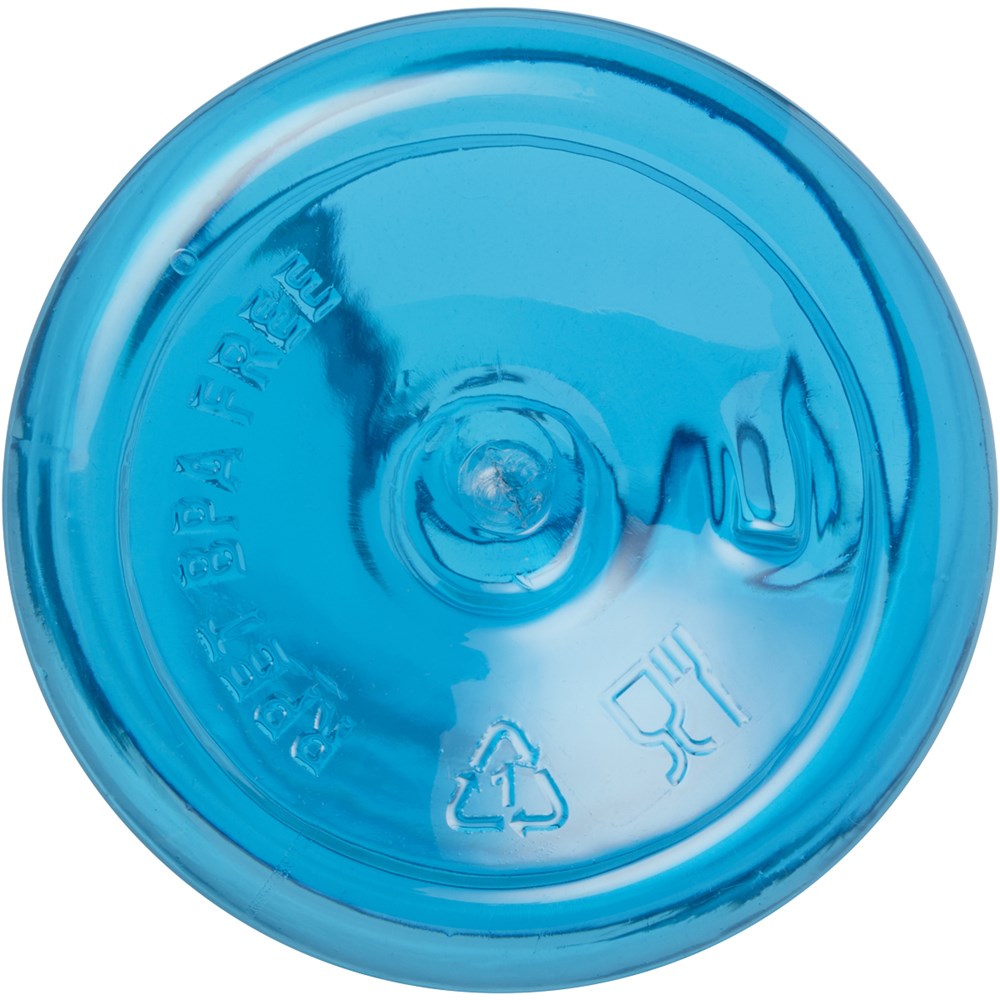 Trinkflasche Recycle blau transparent