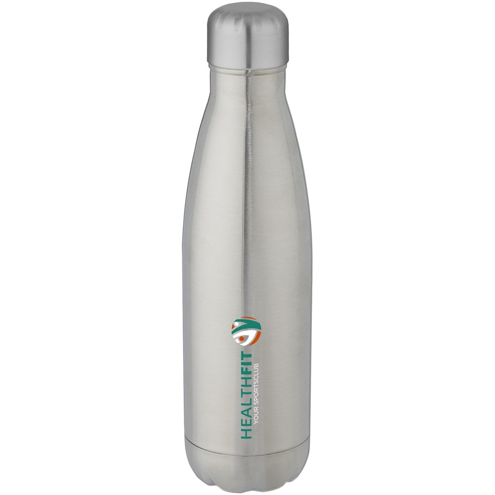 Bouteille Cove de 500 ml en acier inoxydable à isolation sous vide argent