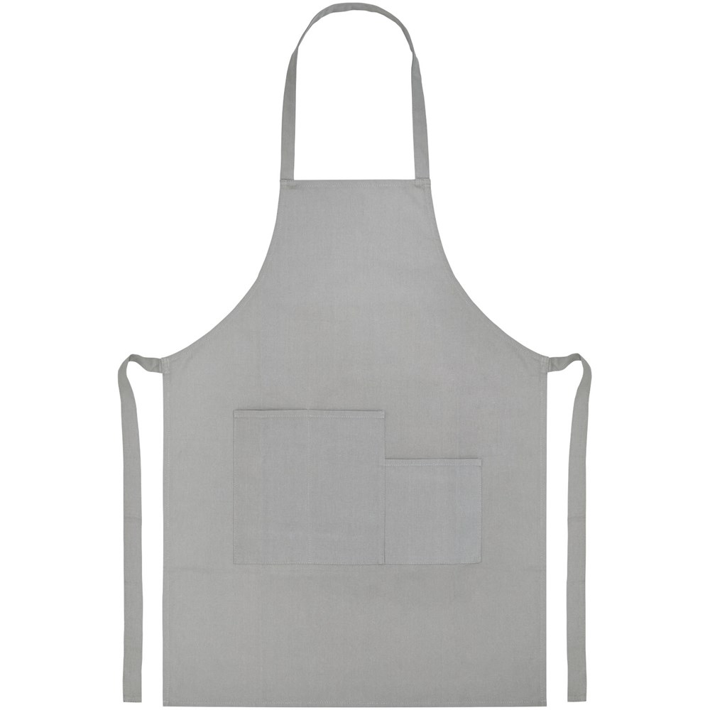 Tablier Khana en coton 280 g/m² gris