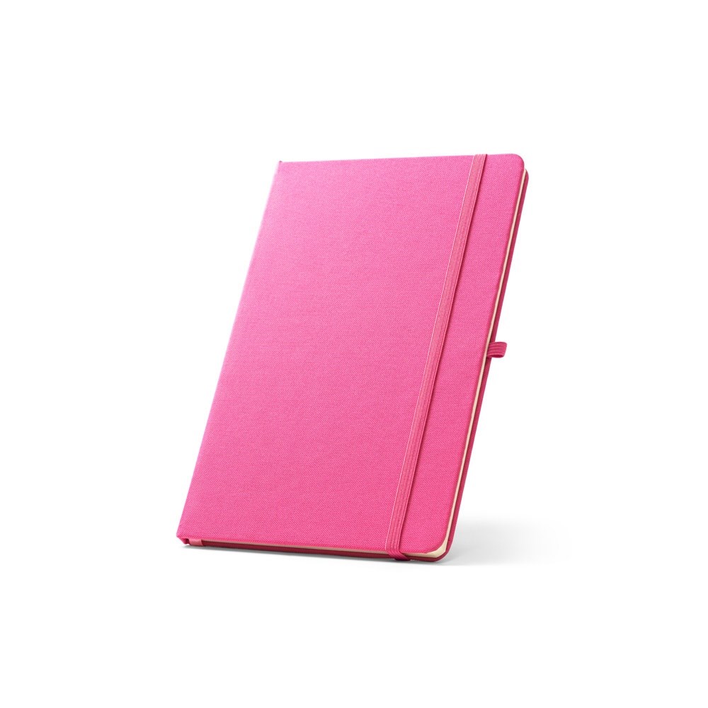 ANNE A5 Notizbuch aus 100% rPET mit linierten Seiten rosa