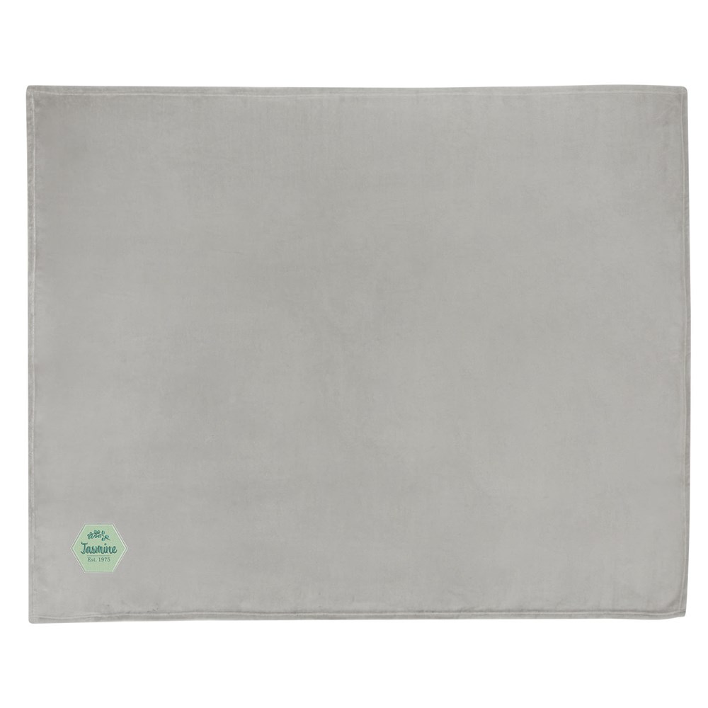 Couverture Lily en polaire molletonnée RPET certifiée GRS gris