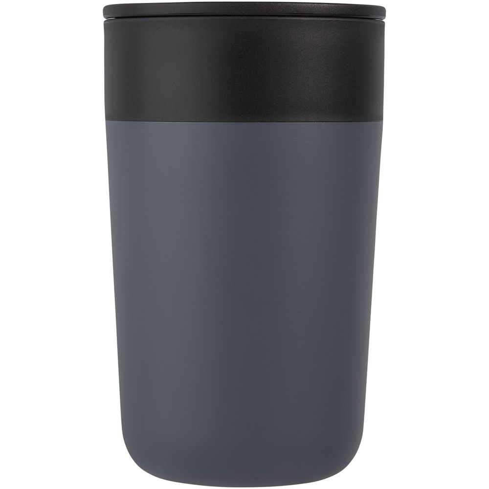 Tasse Nordia de 400 ml recyclée à double paroi gris