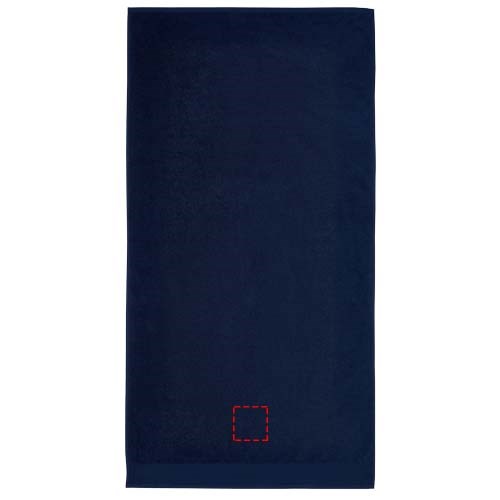 Serviette en coton 550 g/m² 70x140 cm Ellie Marine