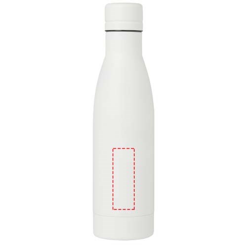 Bouteille isotherme Vasa en acier inoxydable recyclé certifié RCS de 500 ml avec isolation par le vide et couche de cuivre blanc