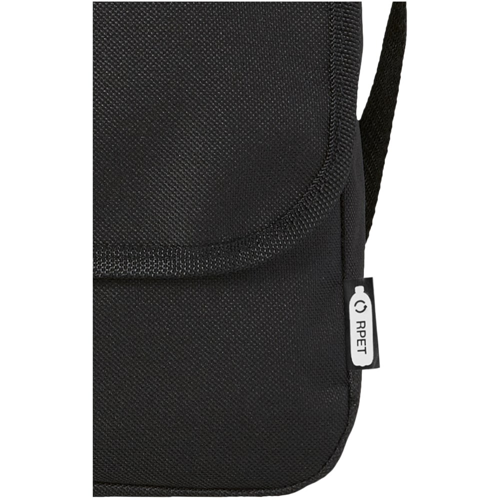 Retrend RPET Schultertasche 6L Schwarz